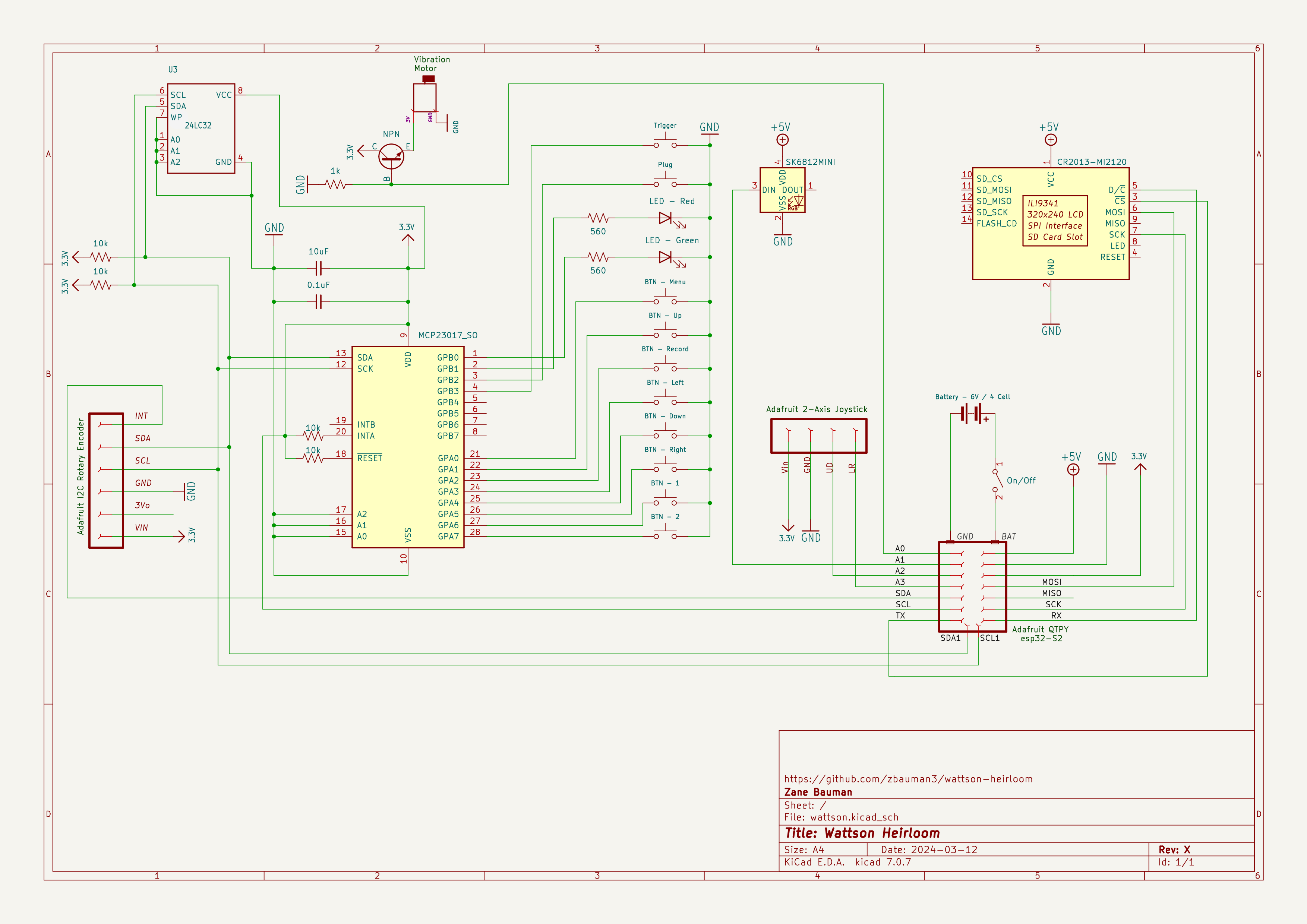 The KiCad schematic