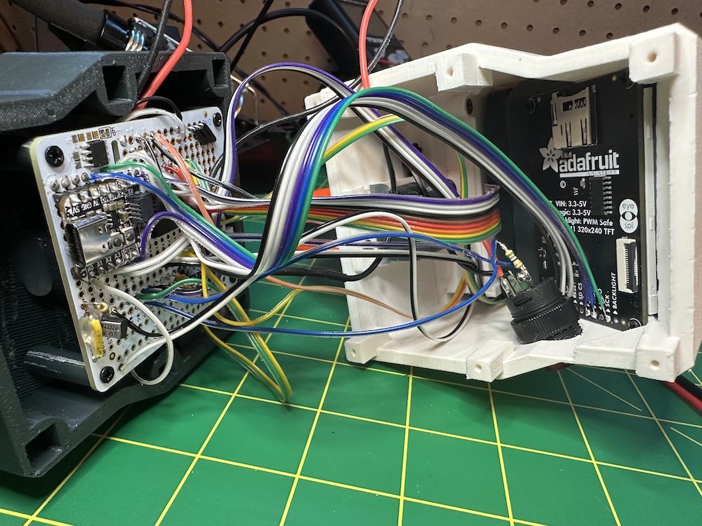 The separated front and back once the device was assembled. This allows access to the MCU once assembled.