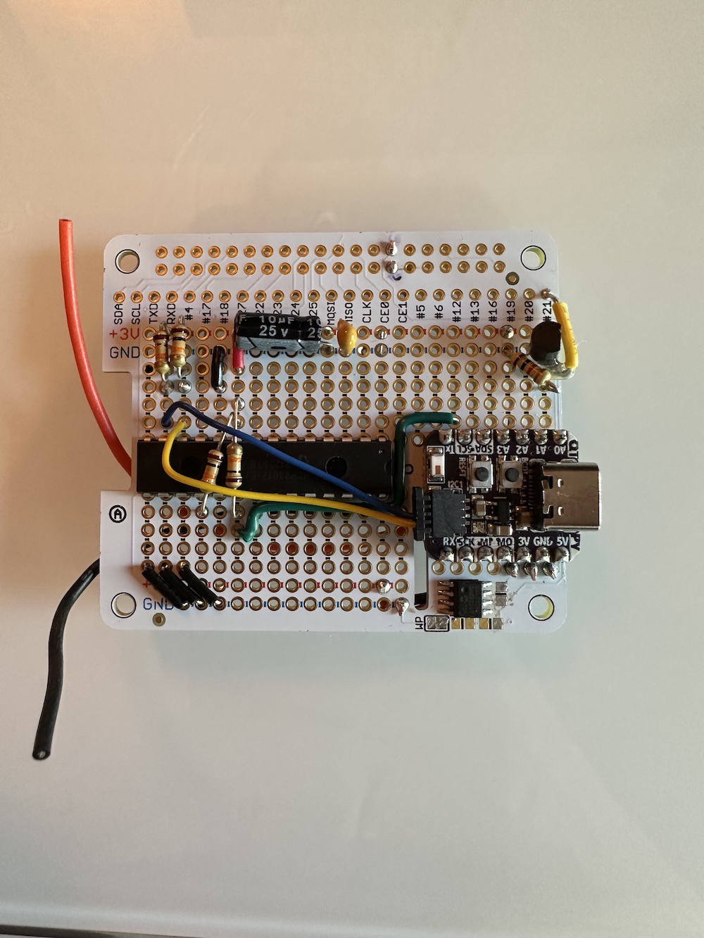 The MCU, GPIO expander, and EEPROM